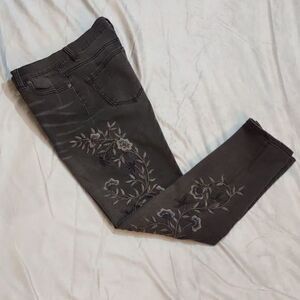 DG2 Skinny Jeans Stretch Leggings with‎ Embroidery Sz 4P
